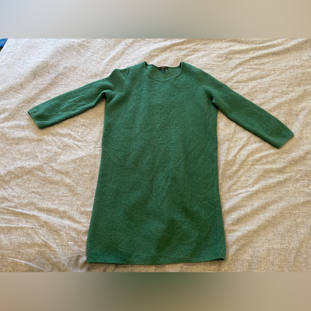 COS Dark green Wool dress